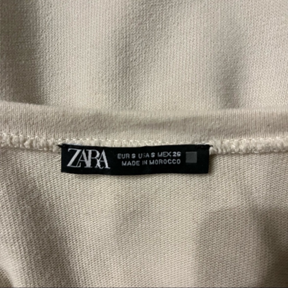 ZARA Black & White Long Sleeve Dress - Picture 2 of 3